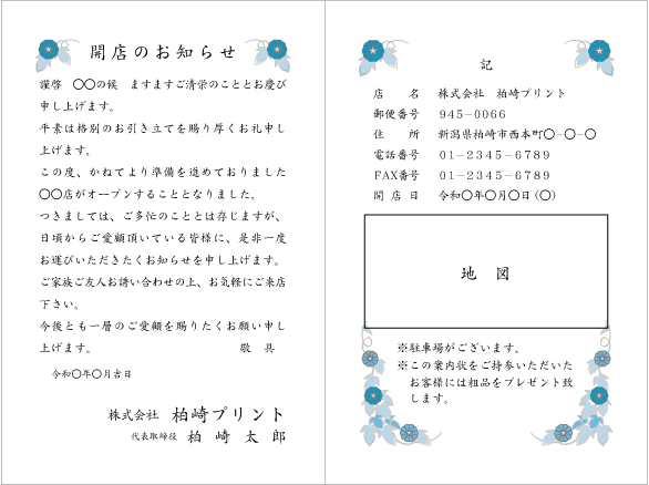 カラー朝顔青